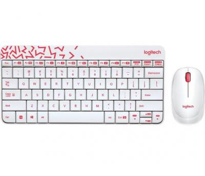 Logitech MK240 Combo Wireless Keyboard and Mouse (Red/Yellow)
