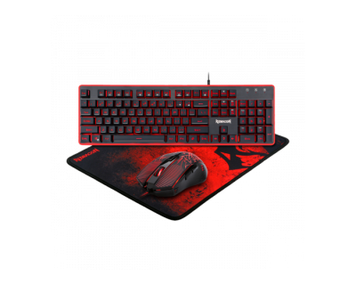 Redragon S107 3 in 1 Gaming Combo (Keyboard/ Mouse/ Mouse Pad)